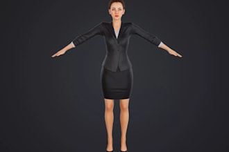 port 3d mod to ue5,fix polycount,webar character,nft,business metahuman avatar