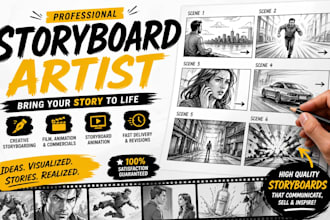 je cree des storyboards pour lanimation, le cinema et la publicite en 24 heures
