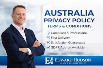 write gdpr privacy policy terms and conditions, refund policy, legal website