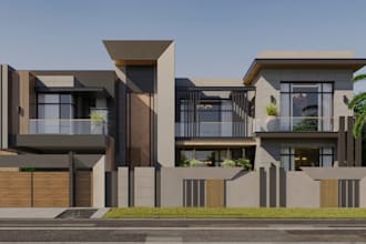 provide architectural exterior rendering