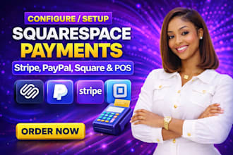 configure squarespace payment, stripe, paypal and pos setup