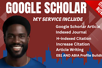 increase google scholar citations, journal citations, and researchgate
