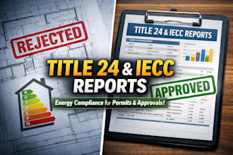 usa ca,  fl, tx, pa, ga energy code compliances title 24, iecc report for permit