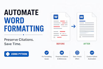 fix and automate word document formatting while preserving citations