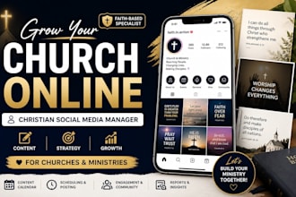 be your christian social media manager for churches, ministries and faith based