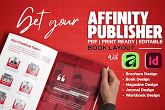 do affinity publisher book formatting, brochure, catalog and magazine layout