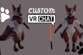 model 3d vr chat avatar vtuber character model character design vr rigging nsfw