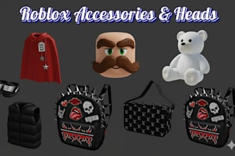 do roblox accesories, ugc bundle, roblox dynamic head