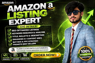 amazon product listing expert listing seo