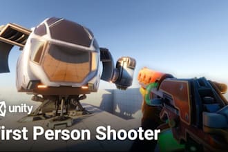 develop professional unity 3d action, fps and shooting games