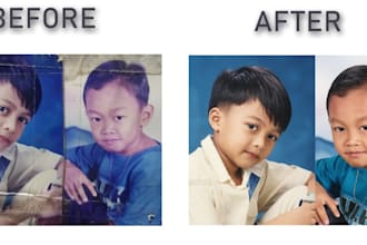 restore old photos, fix damage, and enhance quality