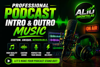 create professional podcast intro and outro music for your brand