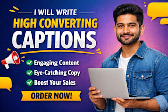 write high converting facebook captions and ad copy