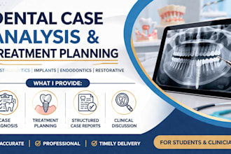 write dental case reports with diagnosis and treatment planning