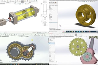 3d cad modeling solidworks parametric mechanical design for manufacturing parts