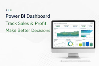 create a power bi dashboard to track sales, profit and performance