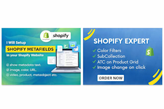setting up shopify custom,color filters and sub collections