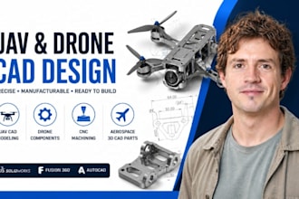 uav cad modeling, drone components, cnc machining, aerospace 3d cad parts