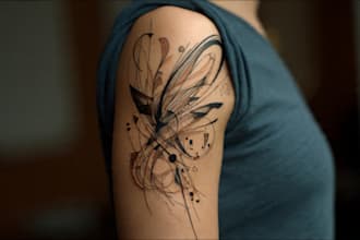 custom an abstract tattoo design