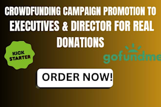 promote your crowdfunding campaign to executives and directors for fast donation