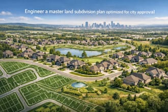 engineer a master land subdivision plan optimized for city approval