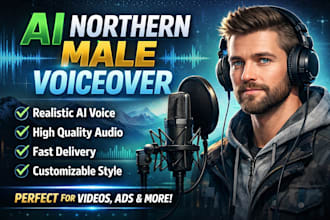 create northern english male voiceover