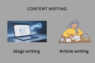 write blogs, articles, and website content
