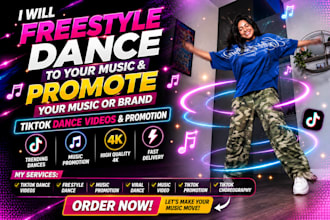 perform a freestyle dance video for your music promotion