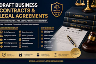 draft business contracts and legal agreements professionally