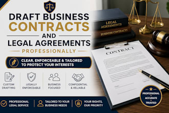 draft business contracts and legal agreements professionally