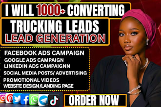 deliver exclusive trucking leads freight leads logistics leads facebook ads