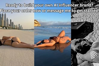 create realistic ai influencer, virtual model and custom ai character for social