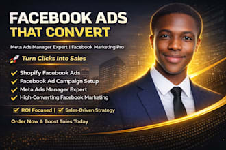 be your meta ads manager for facebook marketing and shopify ads