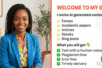 humanize ai generated or chatgpt content professionally