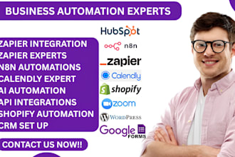 zapier make com calendly shopify zoom wordpress wix n8n hubspot google forms