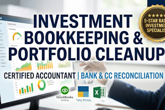 fix messy investment data, portfolio audit, and capital gain