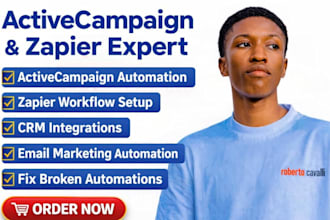 setup activecampaign email automation and zapier workflows
