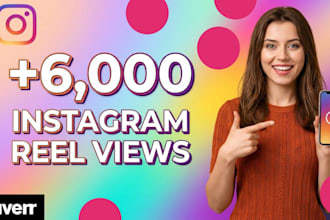 optimize your video and deliver 6000 instagram reel views