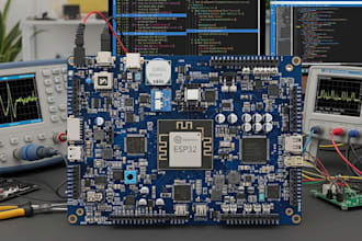 design custom pcb and esp32 embedded firmware for iot