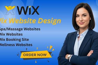 design a wix salon and spa website with appointment system