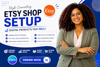 etsy digital product etsy shop setup and seo listing etsy digital product design