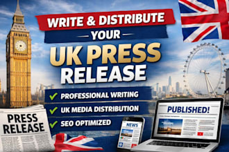 write distribute publish press release US UK press release publicist relation