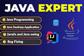develop java desktop application with javafx, java swing