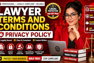 write legal contracts, agreements, nda, terms and conditions, privacy policy
