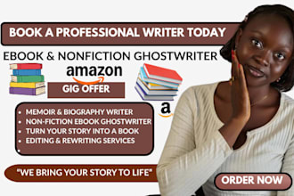 ghostwrite your memoir biography non fiction ebook