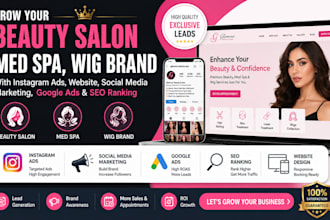be your social media manager aesthetic beauty salon med spa instagram marketing
