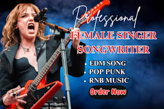 be female pop singer female rnb singer edm vocals singer pop singer edm vocalist