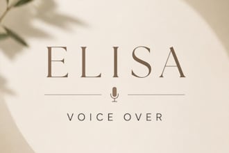 offer a calm clear and professional voice over recordings