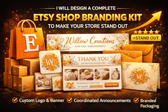 design a custom etsybrandingkit shopbanner logo digitalproduct for your etsyshop