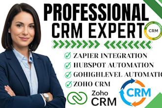 do zapier integration for hubspot gohighlevel and zoho crm